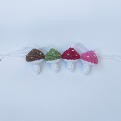 Mushrooms Car Rear View Mirror Hanging Charm